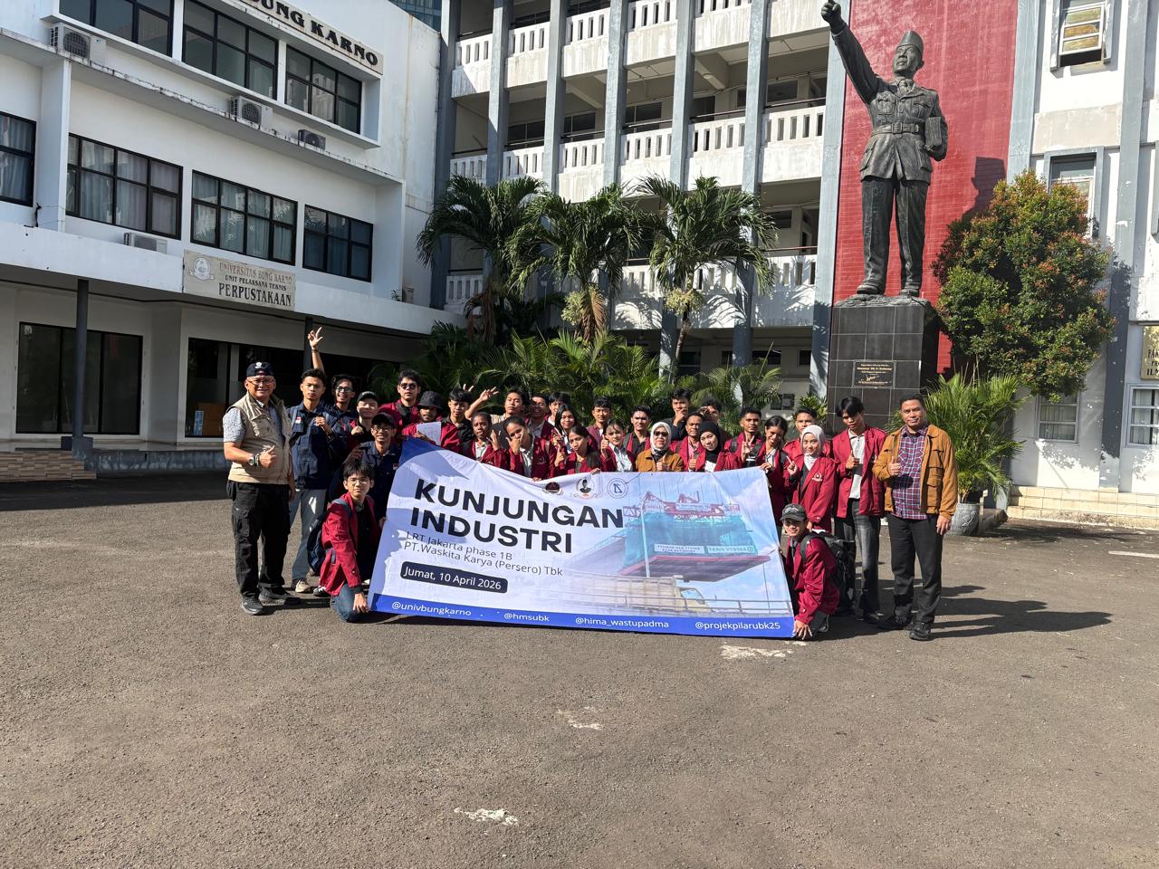 Kunjungan Industri 2026 Mahasiswa Teknik Sipil dan Arsitektur (PILAR) ke Proyek LRT Jakarta Phase 1B