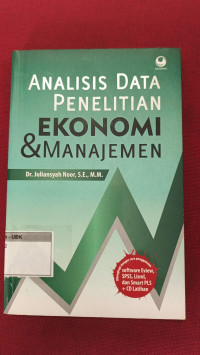 Image of Analisis Data Ekonomi & Mnanajemen