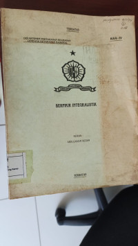 Image of BERPIKIR INTEGRALISTIK
