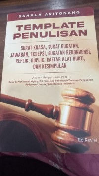 Image of Template Penulisan
